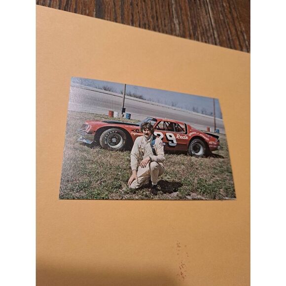 Vintage John Anderson NASCAR Postcard #29 Red's Spring Racing Pictorial 3.5x5 - Picture 1 of 2